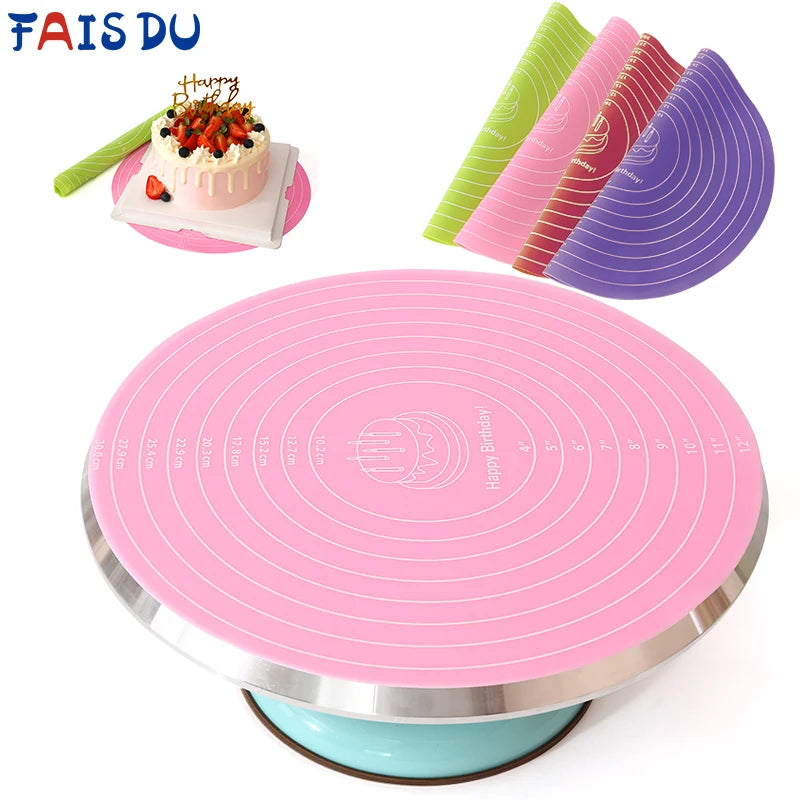 Cake Turntable Silicon Mat