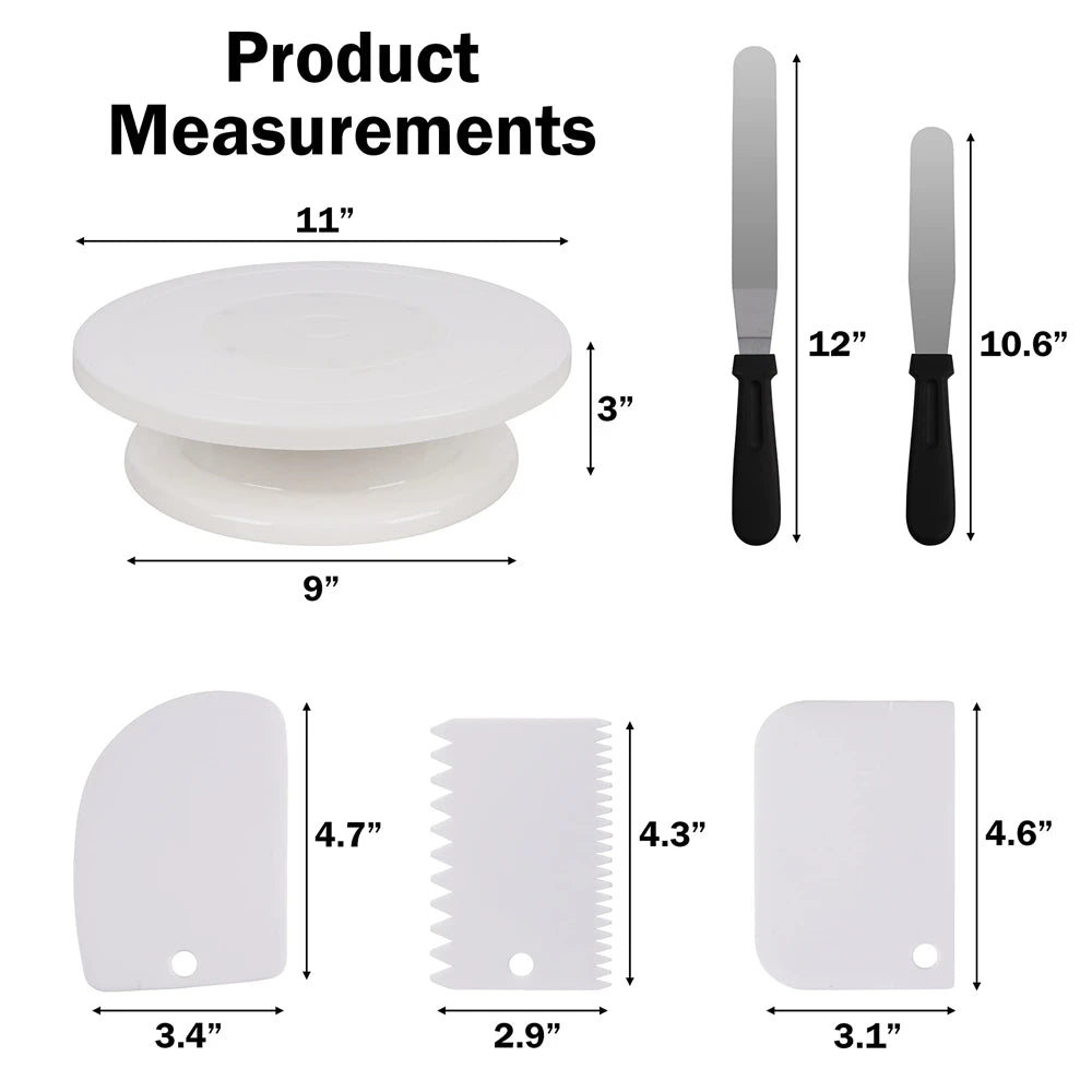 Cake Turntable and Icing Kit