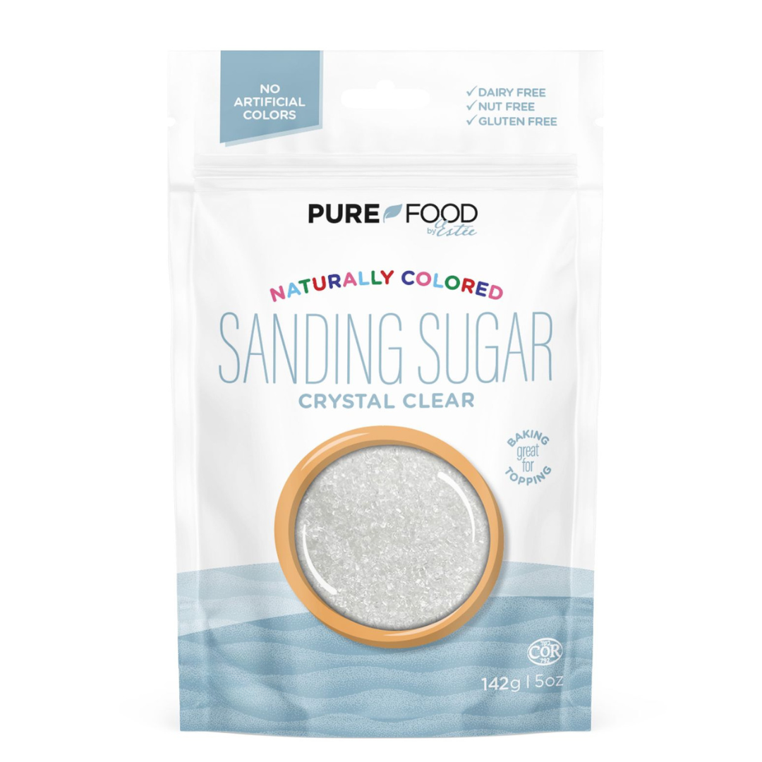 Crystal Clear Naturally Colored Decorating Sugars  - 5 OZ - Single Bag