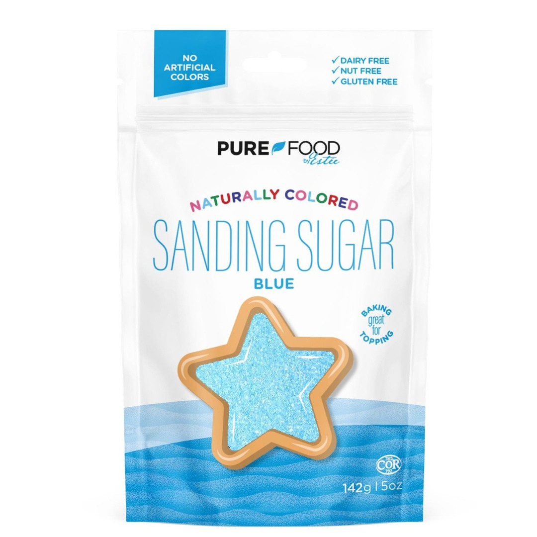 Blue Naturally Colored Decorating Sugars  - 5 OZ - Single Bag